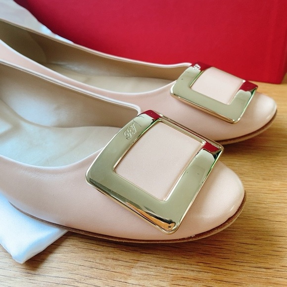 Roger vivier 10mm belle vivier leather ballerinas - Picture 9 of 13